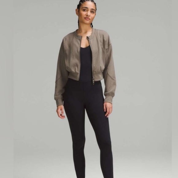 Lululemon Ribbed Softstreme Ribbed Crop Jacket - Picture 1 of 6